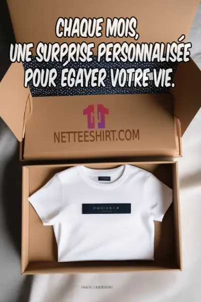 Box T-shirt Personnalisé en Polyester Touché Coton